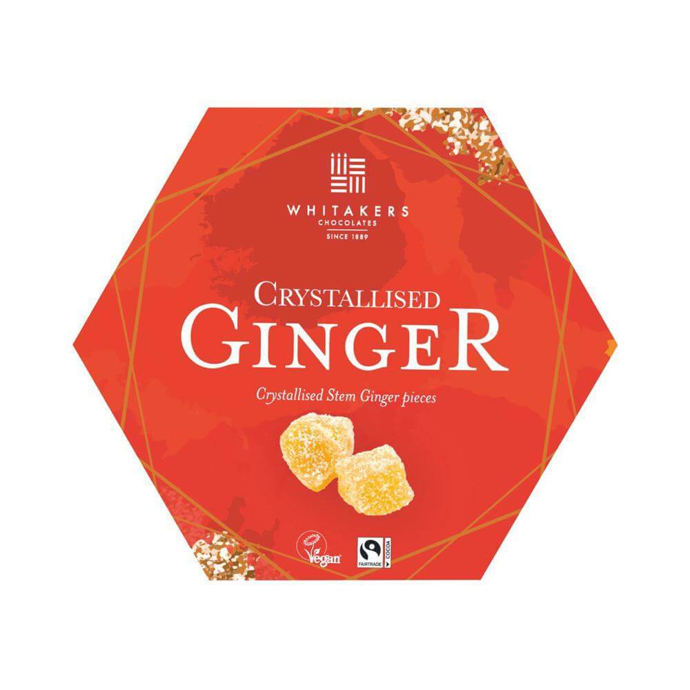 Whitakers Crystalised Stem Ginger Box 180g